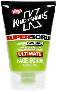 King of Shaves Super Exfoliating Lime Zest Ultimate Face Scrub Tube 100 ml