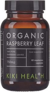 Kiki Health Organic Raspberry Leaf 750mg - 60 Vegicaps