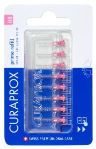 Curaprox Prime Refill Interdental Brushes, Pink - 8 Count