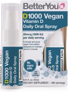 BetterYou Vegan DLux 1000 Vitamin D Daily Oral Spray - 15ml
