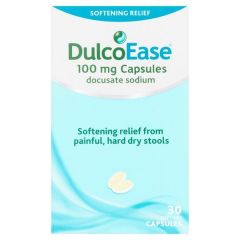 Dulcoease Stool Softener 100mg - 30 Soft Gel Capsules