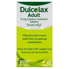 Dulcolax Adult 5mg Gastro Resistant - 20 Tablets