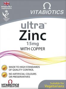 Vitabiotics Ultra Zinc 15mg with Copper - 60 Tablets