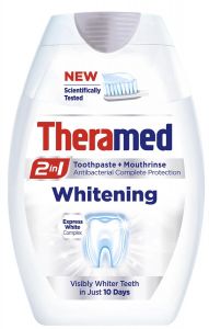 Theramed 2 in 1 Toothpaste & Mouthwash - Whitening 75ml